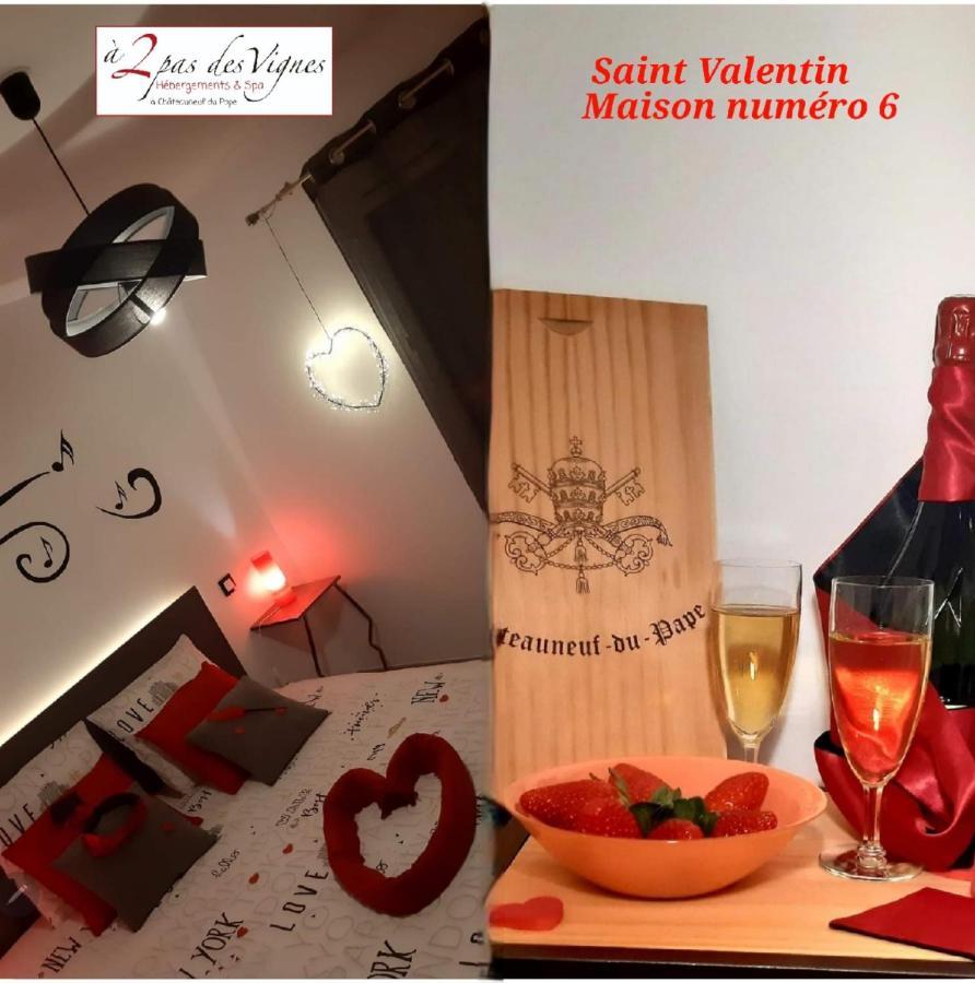 A 2 Pas Des Vignes, Hebergements Et Spa, Maison Numero 6, A Chateauneuf Du Pape Екстер'єр фото